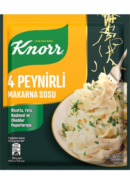 4 Peynirli Makarna Sosu 50g x5