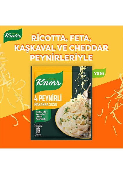 4 Peynirli Makarna Sosu 50g x5