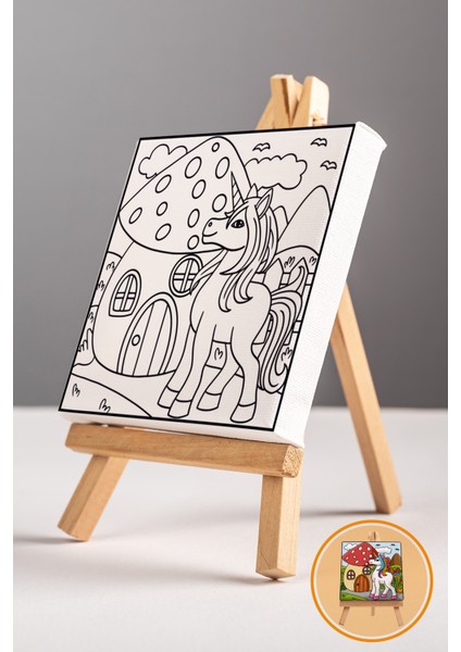 Sevimli Unicorn, Çocuk Eğitici Tuval Boyama Hobi Seti modelleri