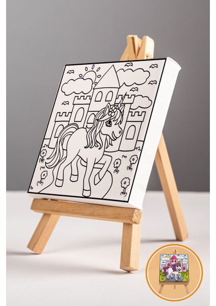 Sevimli Unicorn, Çocuk Eğitici Tuval Boyama Hobi Seti modelleri