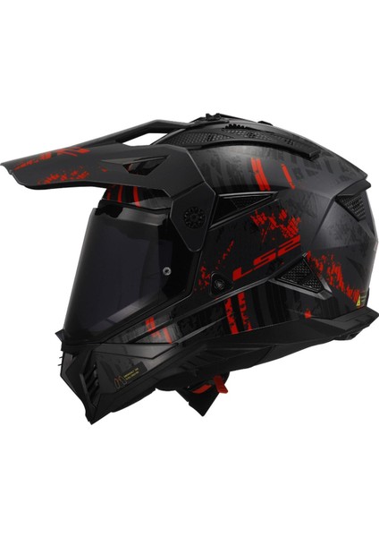 Pıoner 2 Crazy Mat Siyah-Gri-Kırmızı Kask fiyatları