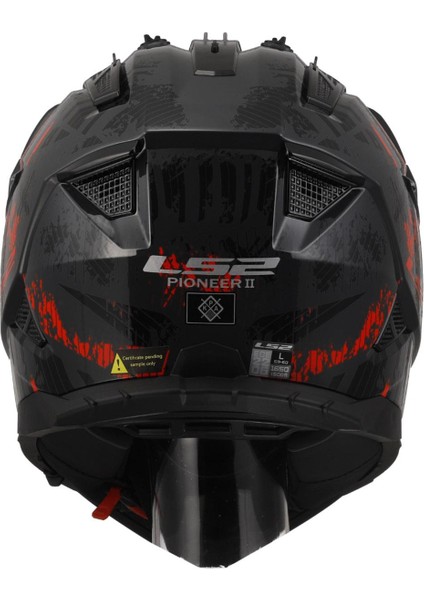 Pıoner 2 Crazy Mat Siyah-Gri-Kırmızı Kask fırsatları