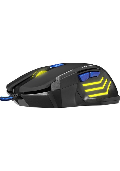 SM-G23 X-Speed Siyah/gümüş 2in1 7200DPI Makrolu Oyuncu Mouse +Gaming Mouse Pad