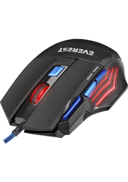 SM-G23 X-Speed Siyah/gümüş 2in1 7200DPI Makrolu Oyuncu Mouse +Gaming Mouse Pad