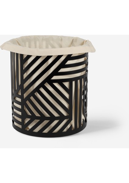 Dekoratif Metal Çöp Kovası - Keseli Çöp Kovası - Ofis Aksesuar - Canistrum Large fiyatları