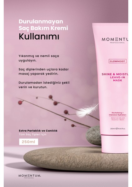 Durulanmayan Saç Bakım Maskesi Shine & Mousture 250 Ml