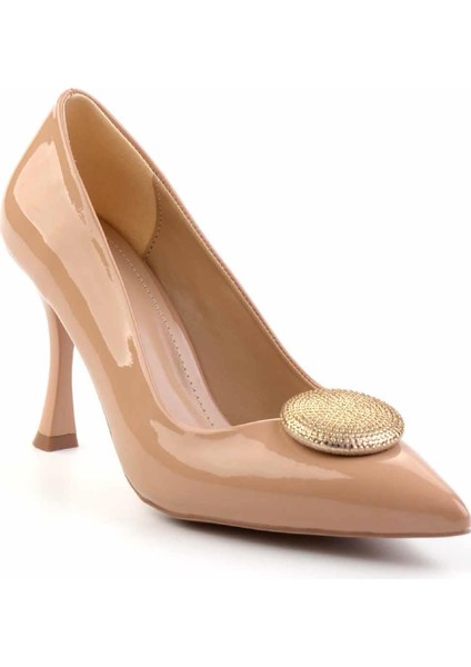 Nude Rugan Kadın Klasik Topuklu Ayakkabı K01015010108 modelleri
