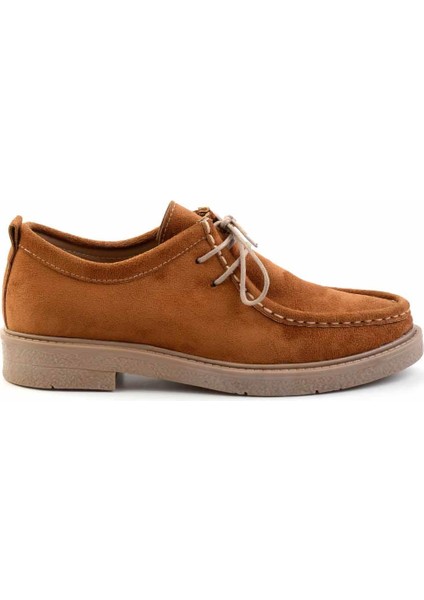 Camel Süet Kadın Loafer Ayakkabı K01474020202