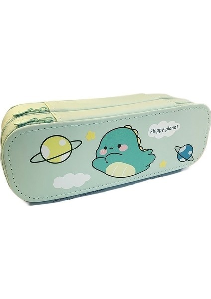 Çift Katmanlı Kalem Kutusu, Yaratıcı Büyük Kapasiteli Öğrenci Karikatür Kalem Kutusu, Seviml (Yurt Dışından)