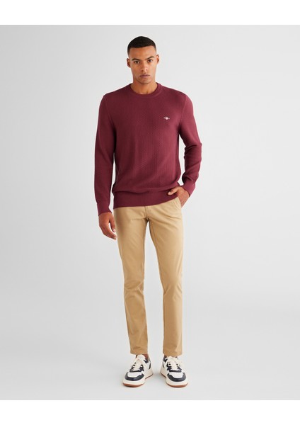 Erkek Bordo Regular Fit Bisiklet Yaka Kazak 8030210.638 modelleri