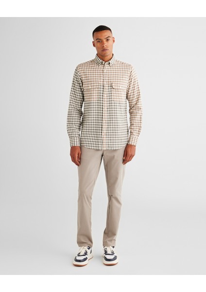 Erkek Yeşil Regular Fit Gömlek Yaka Ekose Gömlek 3824316T.301 modelleri