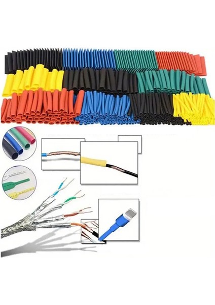 220V 300W Sıcak Hava Isı Tabancası & 200 Parça Kablo Set indirimleri