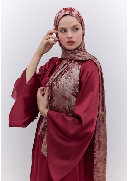 Luxury Shine Şal Kırmızı