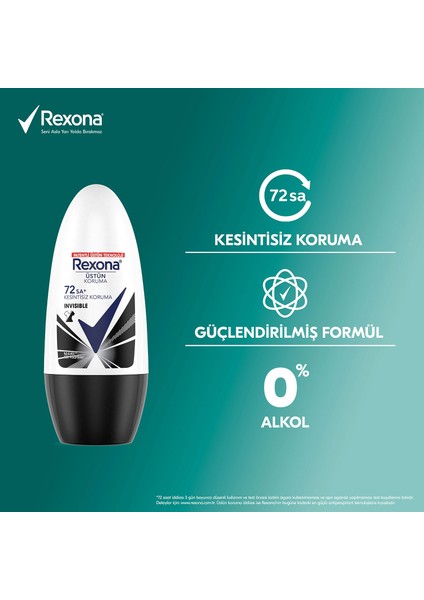 Motionsense Kadın Roll On Deodorant Invisible On Black + White Clothes 50 ml