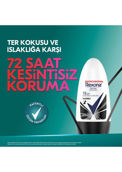 Motionsense Kadın Roll On Deodorant Invisible On Black + White Clothes 50 ml