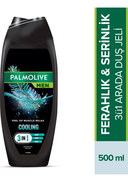 Men Cooling 4in1 Arada Magnezyum ve Mentollü Serinlik Veren Erkek Duş Jeli 500 ml