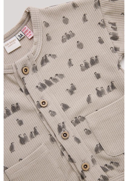 Bg Store Erkek Bebek Desenli Eşofman Üstü modelleri