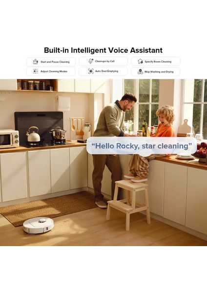 S8 Maxv Ultra 10000PA Ultra Çekim Gücü Hepa Filtreli Ultra Donanımlı Premium Akıllı Robot Süpürge - Luciole + Lambader