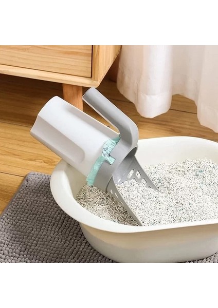 Poşet Hazneli Elekli Kedi Kumu Küreği modelleri