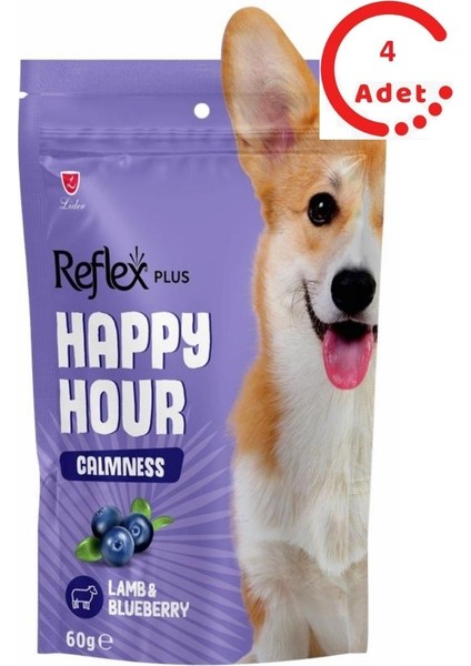 Happy Hour Sakinleşmeyi Destekleyici Köpek Ödülü 60 gr x 4 Adet