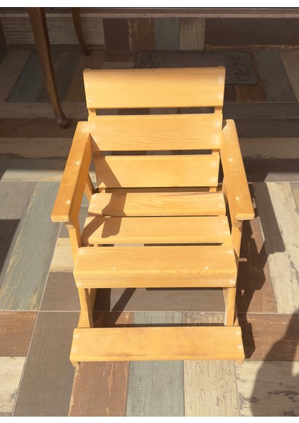Ahşap Çocuk Için Sallanan Sandalye