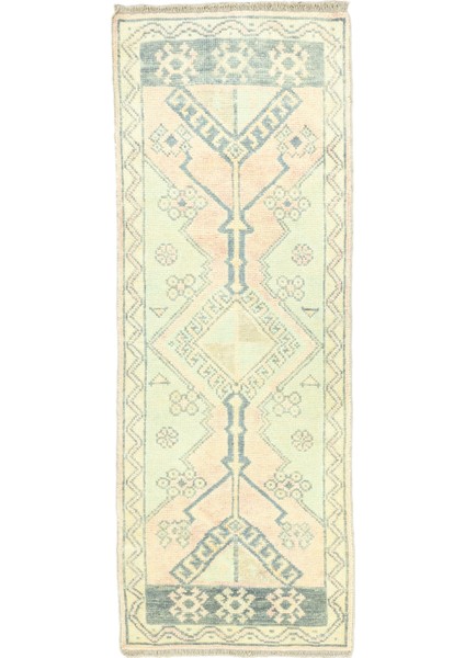 Yulsa Geometrik Desenli Yün Halı 70X193 cm