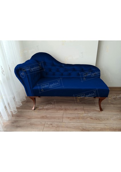Dekoratif Bihter Koltuk Josefin Puf 110 Cm Ceviz Ayak