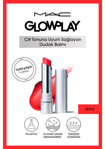 Glow Play Nemlendirici Dudak Balmı - Serve