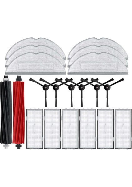 Roborock S8 Pro Ultra S8 S8+ Aksesuarları Yan Fırça Filtresi Paspas Bezi Robot Süpürge Yedek Parçaları (Yurt Dışından)