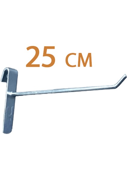 40 Adet 25 cm Metalik Tel Pano Kancası, Bijuteri Kancası, Mağaza Kancası, Aksesuar Askısı