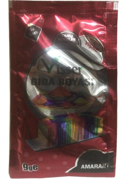 Gıda Boyası Toz 9 gr 1 Adet Su Bazlı Toz Gıda Visser Pasta Boyası Hamur Boyası Deney Yapımı Oyun Hamuru
