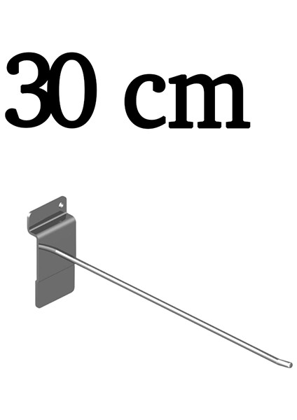 60 Adet 30 cm Kanallı Pano Kancası, Bijuteri Kancası, Aksesuar Askısı, Çok Amaçlı Askı