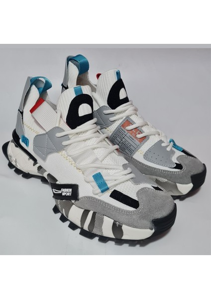 Bağlı Lastikli Triko Fashion Sport Erkek Spor Ayakkabı 19279 modelleri