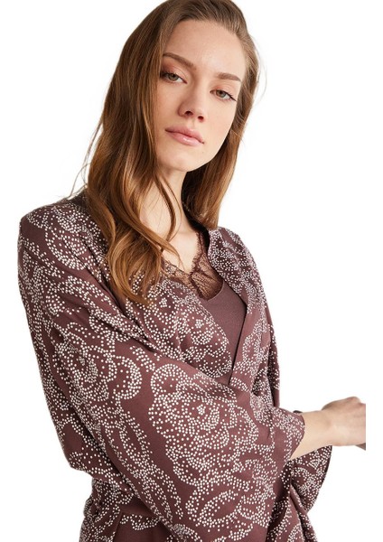 Kadın Mürdüm Pijama Takım 9731