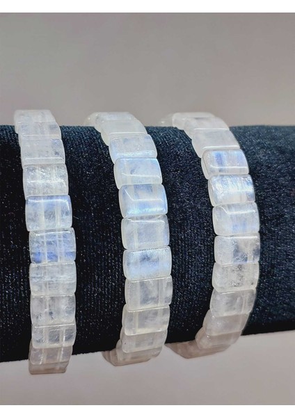 Ay Taşı Yansımalı Renkler Özel Kare Kesim Bileklik (17-18CM) (53018) fiyatları