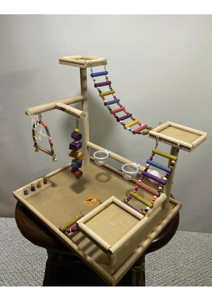 Kuş Oyun Parkı No:15 Kuşoyuncağı,el Yapımı Ahşap Kuş Standı indirimleri