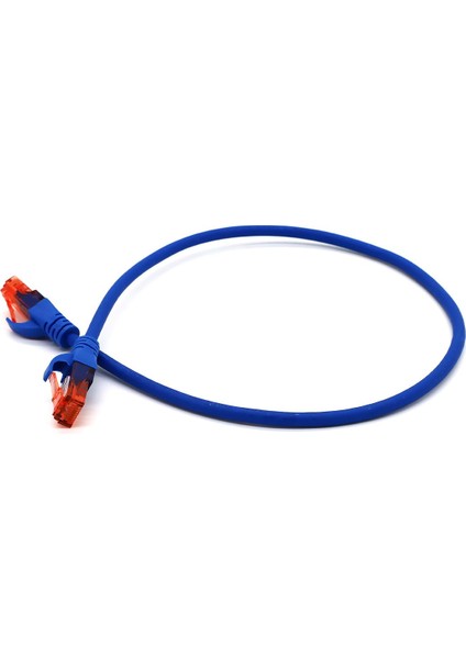 Patch Cord Utp Cat6 0.50 mt Blue (10'lu Paket)