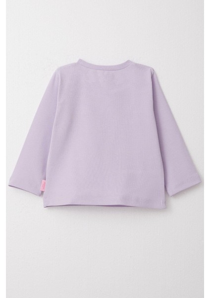 Kız Çocuk Uzun Kollu Tişört Basic 1-4 Yaş, Açık Lila fiyatları