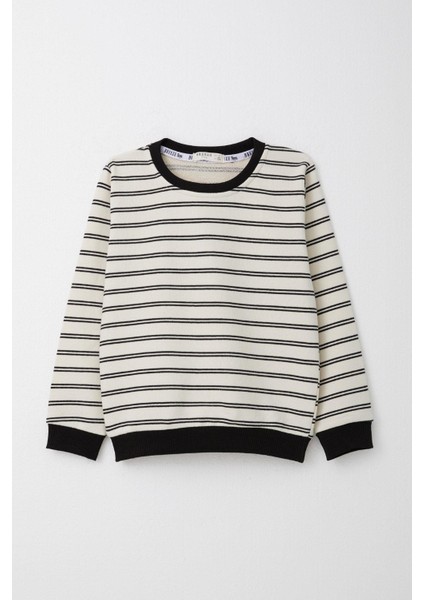 Erkek Çocuk Eşofman Takım Çizgili Cepli 1-4 Yaş, Ekru fiyatları