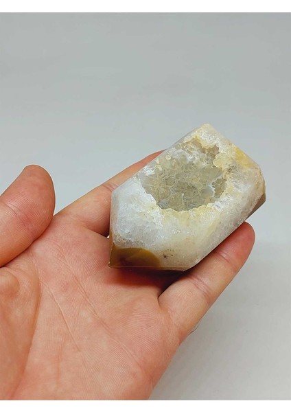 Kalsedon & Akik Druze Taşı Koleksiyonluk Piramit Uçlu (53010)