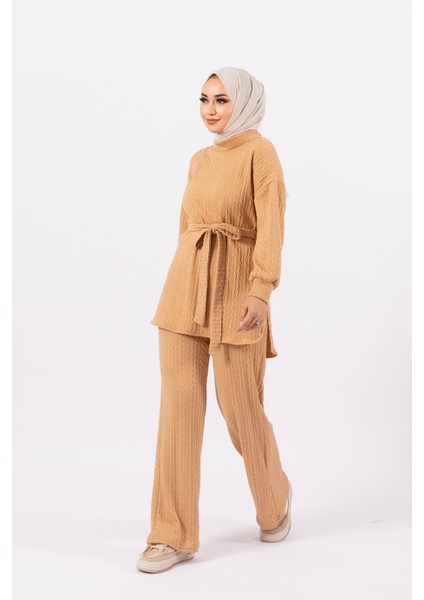 Elina Ikili Örme Takım Camel fiyatları