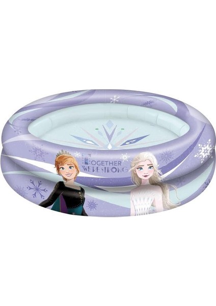 Frozen Elsa Anna Şişme Yüzme Havuzu 100 x 23 cm 2 Halka Çocuk Şişme Havuzu Bebek Havuzu Yaz Havuzu