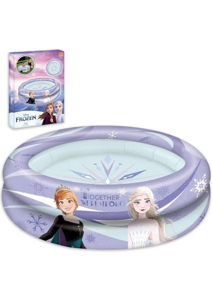 Frozen Elsa Anna Şişme Yüzme Havuzu 100 x 23 cm 2 Halka Çocuk Şişme Havuzu Bebek Havuzu Yaz Havuzu