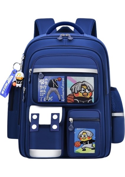 Ilkokul Öğrencisi Okul Çantası, 1, 3 Ila 6. Sınıflardaki Ortaokul Erkek ve Kız Çocukları Için Üç Katmanlı Büyük Kapasiteli Sırt Çantası (Yurt Dışından)