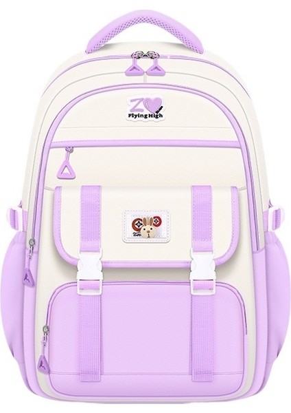 Yeni Macaron Renk Ilkokul Çantası 1-3-9 Sınıf Kız Çocuk Okul Çantası Hafif Su Geçirmez Sırt Çantası (Yurt Dışından)