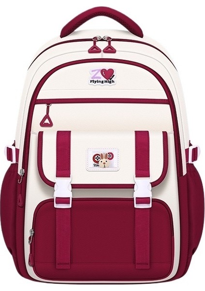 Yeni Macaron Renk Ilkokul Çantası 1-3-9 Sınıf Kız Çocuk Okul Çantası Hafif Su Geçirmez Sırt Çantası (Yurt Dışından)