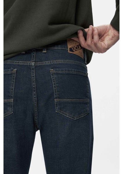 Murray Yeşil Denim Nakışlı Standard Fit Erkek Pantolon fırsatları