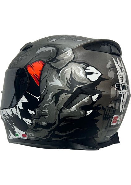 Sw 820 Monster Full Face Motosiklet Kaskı - L