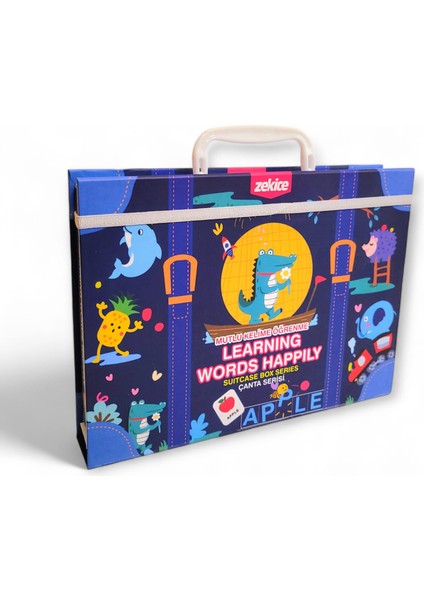 Mutlu Kelime Öğrenme Çanta Serisi-Learning Words Happıly Suitcase Box Series