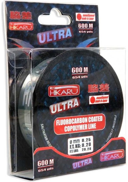 Hıkaru Ultra Floro Carbon 600MT 0.50 mm